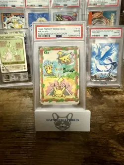 1998 Sealdass Stitch Touch Pikachu 12 Pocket Monsters PSA 2 2025 Cert - Image 1