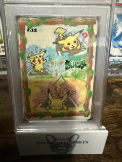 1998 Sealdass Stitch Touch Pikachu 12 Pocket Monsters PSA 2 2025 Cert - Image 2
