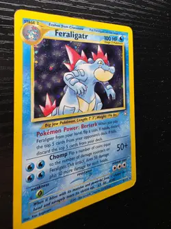Feraligatr 4/111 Holo Neo Genesis Pokemon TCG LP Lightly Played English - Image 2