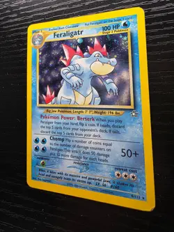 Feraligatr 4/111 Holo Neo Genesis Pokemon TCG LP Lightly Played English - Image 3