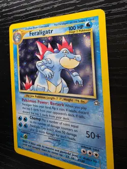 Feraligatr 4/111 Holo Neo Genesis Pokemon TCG LP Lightly Played English - Image 4