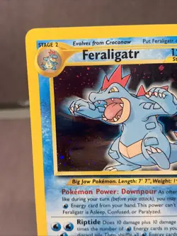 Pokemon TCG Feraligatr 4/111 Neo Genesis Unlimited Holo Rare 2000 WOTC VTG NM - Image 2
