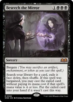 Beseech the Mirror Promo Pack Wilds of Eldraine Regular MTG Magic The Gathering - Image 1