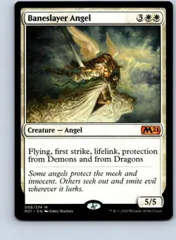 MAGIC TG: Core Set 2021 #6 Baneslayer Angel Mythic .52B - Image 1
