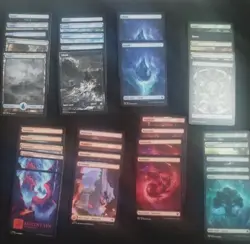 Lol Of 37 Mtg Borderless Land Unfinity Lott FF More. Island Mountain Forest - Image 1