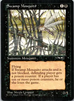 Swamp Mosquito (Fallen Tree) Alliances Magic_the_gathering Lightly played - Image 1