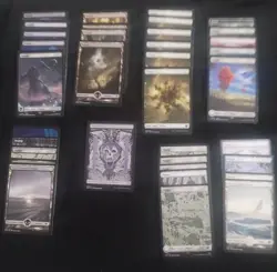 MTG 36 Borderless Land Lot Unfinity Snow Covered And More Swamp And Plains Only - Image 1