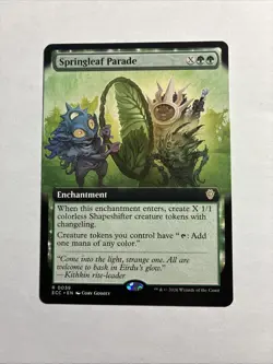 Springleaf Parade (Extended Art) - Commander: Lorwyn Eclipsed MTG + Bonus Rare!! - Image 1