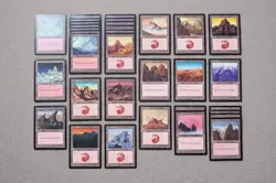 MTG Mountain Land Lot (44) Ice Age, Mirage, Tempest, Urza’s Saga More Old Border - Image 1