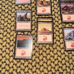 MTG Mountain Land Lot (44) Ice Age, Mirage, Tempest, Urza’s Saga More Old Border - Image 4