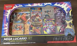 Pokemon TCG Mega Lucario ex Premium Figure Collection Box New Factory Sealed - Image 1