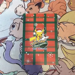 B - Pikachu Luigi Rainbow Stripes Cracked Ice Holo Pokemon Database Christmas - Image 3