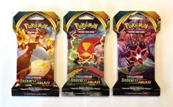 POKEMON SWSH03 DARKNESS ABLAZE 3X SLEEVED BOOSTER PACKS CHARIZARD VMAX U 🐉 - Image 1