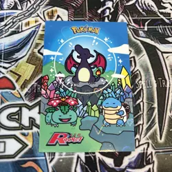 Bubble Charizard Kanto Starters Hearts Holo Team Rocket Database Pokemon - Image 1