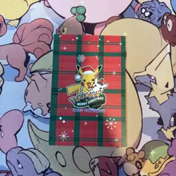 Pikachu Rayquaza Poncho Cracked Pink Stars Holo Pokemon Database Christmas - Image 3