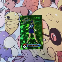 Green Holo Hit - Officer Jenny - 2022 Pokemon Indigo League Sticker Set (Peru) - Image 1