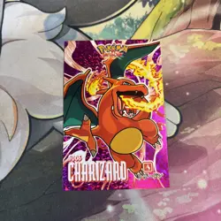 Pokemon Charizard #006 Database Attacks Set Pink Shattered Holo - Image 1