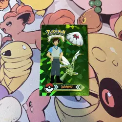 Green Holo Hit - Danny - 2022 Pokemon Indigo League Sticker Set (Peru) - Image 1