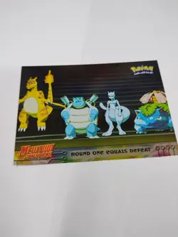 Nm topps Pokemon The First Movie Holo Foil #26 Round One Equals Defeat - Image 1