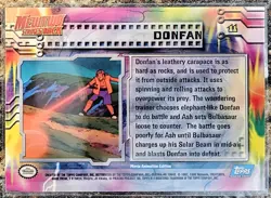 1999 Pokemon Topps Mewtwo Strikes Back Donfan FOIL 11 - Image 2