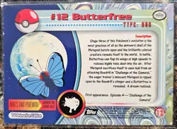 1999 Pokemon Topps Butterfree 12 Ungraded NM or Better - Image 2