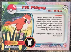 1999 Pokemon Topps Pidgey 16 Ungraded NM or Better - Image 2