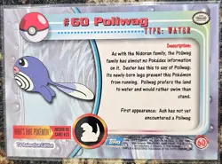 1999 Pokemon Topps Poliwag 60 Ungraded NM or Better - Image 2