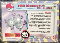 1999 Pokemon Topps Magneton 82 Ungraded NM or Better - Image 2