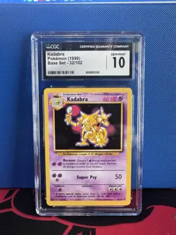 Kadabra Pokemon TCG Base Set 32/102 CGC 10 Uncommon English 1999 - Image 1