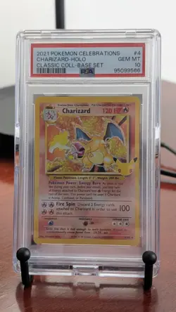 2021 Pokemon Celebrations Classic Collection #4 Charizard-Holo PSA 10 Gem Mint - Image 1