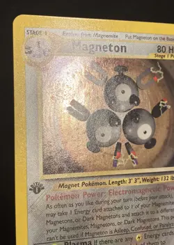 Magneton 10/64 Holo Rare 1st Edition Pokemon Neo Revelation LP - Swirl - Image 3