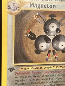 Magneton 10/64 Holo Rare 1st Edition Pokemon Neo Revelation LP - Swirl - Image 4