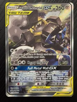 Pokemon TCG Lucario & Melmetal GX SM192 Tag Team Holo Promo - Image 1
