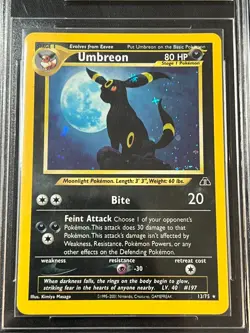 Pokemon Umbreon 13/75 Neo Discovery Holo MNT 9 Mint 2001 WOTC Vintage Rare - Image 3