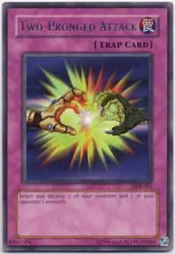 1x (NM) Two-Pronged Attack - LOB-061 - Rare - Unlimited Edition YuGiOh - Image 1