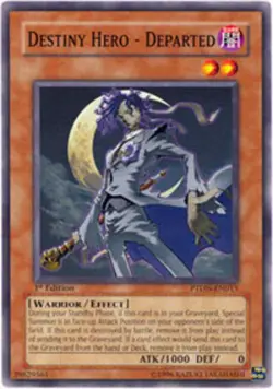 1x (NM) Destiny Hero - Departed - PTDN-EN015 - Common - 1st Edition YuGiOh - Image 1