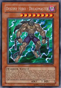 1x (EX) Destiny Hero - Dreadmaster - DP05-EN004 - Rare - 1st Edition YuGiOh - Image 1