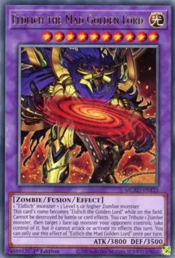 1x (NM) Eldlich the Mad Golden Lord - MGED-EN123 - Rare - 1st Edition YuGiOh - Image 1