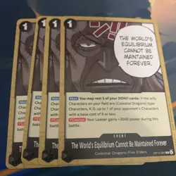 The World's Equilibrium Playset - OP13-097 x4 - Carrying On His Will - One Piece - Image 1