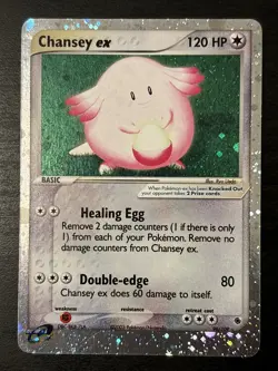 Chansey EX 96/109 Holo EX Ruby & Sapphire Pokemon TCG Card E Series Holo Lp - Image 1