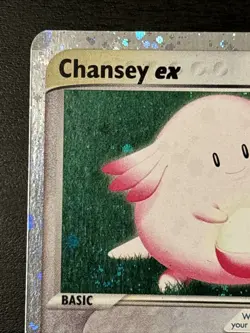 Chansey EX 96/109 Holo EX Ruby & Sapphire Pokemon TCG Card E Series Holo Lp - Image 2
