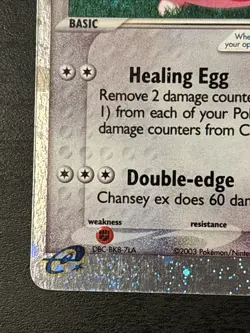 Chansey EX 96/109 Holo EX Ruby & Sapphire Pokemon TCG Card E Series Holo Lp - Image 5