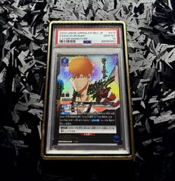 PSA 10 Ichigo Kurosaki Bleach Union Arena Vol.2 SR Parallel EX01BT/BLC EN POP 11 - Image 1
