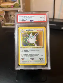 WIGGLYTUFF 1999 POKEMON JUNGLE 1ST EDITION HOLO RARE 16/64 PSA 8 - Image 1