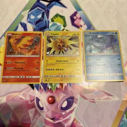 3x Legendary Birds Articuno Zapdos Moltres HOLO SET Pokemon SM145 SM144 SM143 NM - Image 1