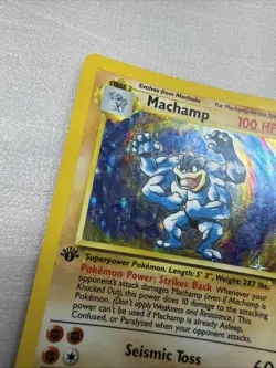 Pokemon TCG Machamp Base Set 8/102 Holo 1st Edition Lp Holo Rare - Image 5