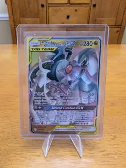 Arceus & Dialga & Palkia GX 156/236 Sm-Cosmic Tag Team Eclipse Holo Pokemon - Image 1