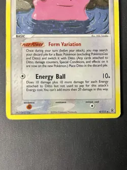 Pokemon - Ditto 4/112 Holo Rare EX FireRed LeafGreen 2004 - MP - Image 4