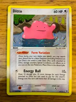NM! Ditto (4/112) EX Fire Red & Leaf Green Holo Rare Pokemon Card! FAST P&P! - Image 1