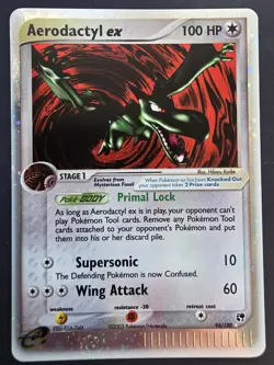 Aerodactyl EX Pokemon TCG Sandstorm Holo Ultra Rare Card 94/100 Expedition - Image 1